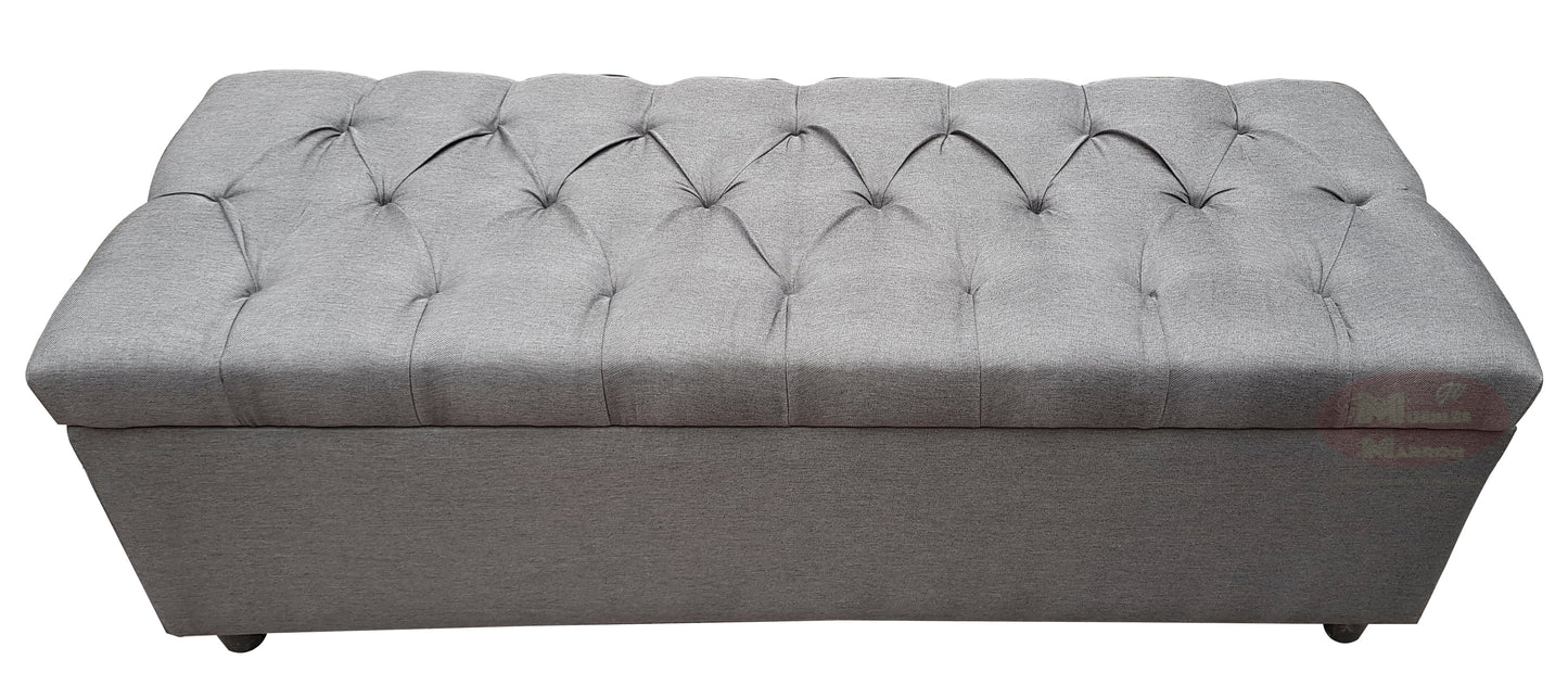 Baúl Pie de Cama de Capitón Tamaño Queen Size