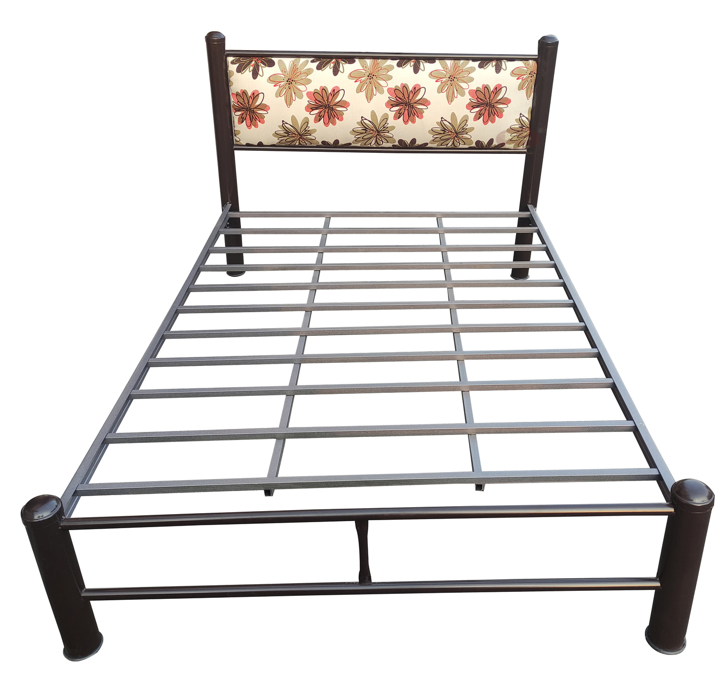 Cama Tubular Tapizada Matrimonial o Individual