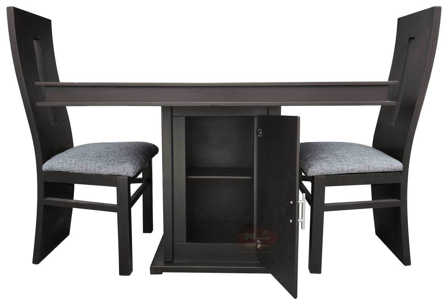 Comedor para 4 personas Mod. Edén | Con arenero en cubierta y alacena en pedestal