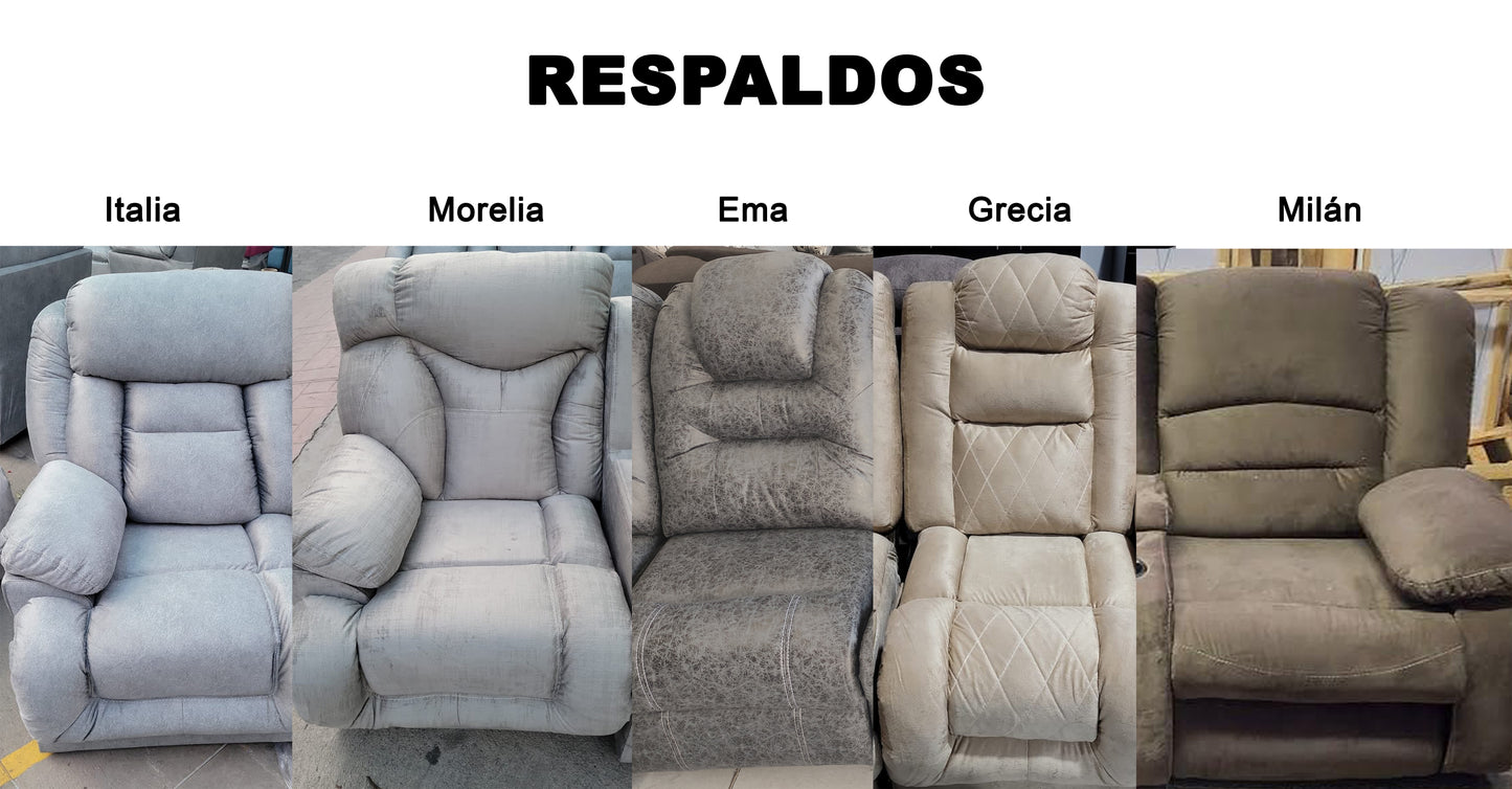 Sala Modular Esquinera con Reclinables Mod. Hermes - Francia