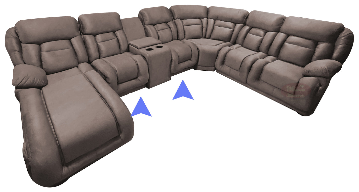Sala Modular Esquinera con Reclinables Mod. Hermes - Francia