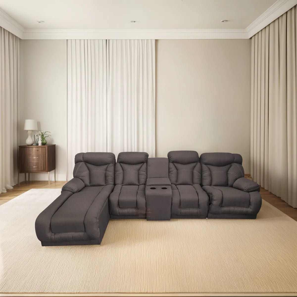 Sala Modular Con Reclinable Y Portavasos Mod. Hermes Mini (Marruecos Mini)