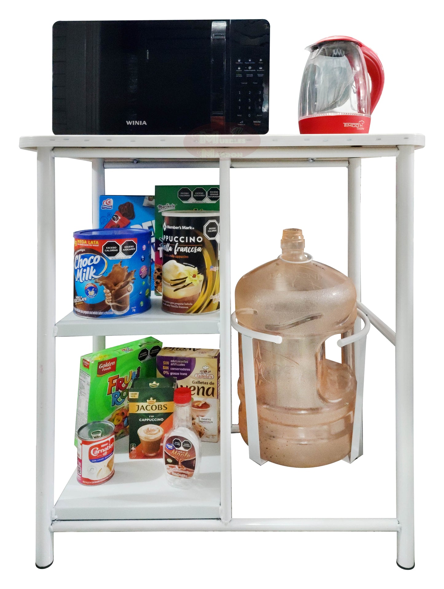 Mesa de Cocina Triana Con Dispensador De Agua, Cubierta Estampada