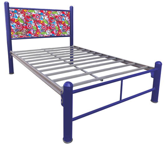 Cama Tubular Tapizada Infantil Tamaño Individual