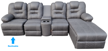 Sala Modular Con Reclinable Y Portavasos Mod. Hermes Mini (Marruecos Mini)