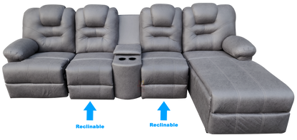 Sala Modular Con Reclinable Y Portavasos Mod. Hermes Mini (Marruecos Mini)