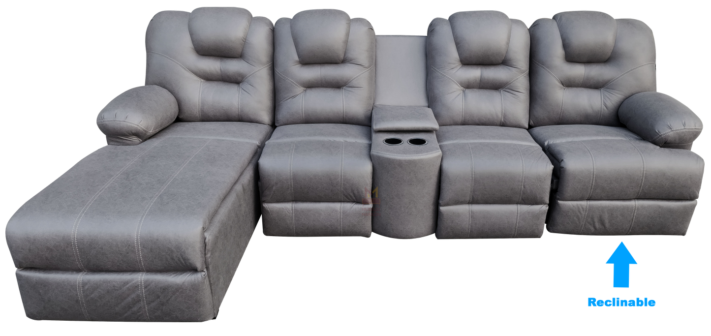 Sala Modular Con Reclinable Y Portavasos Mod. Hermes Mini (Marruecos Mini)