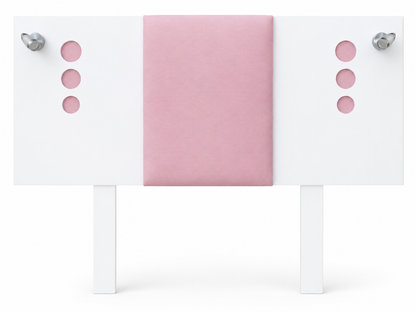 ¡Única Pieza! Recámara con Iluminación Mod. Smart Blanca, Incluye Base Matrimonial