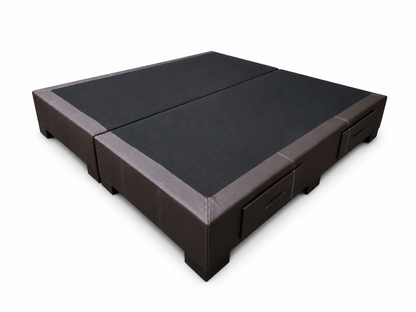 Base de Madera Tapizada Con Cajones Mod. Omega
