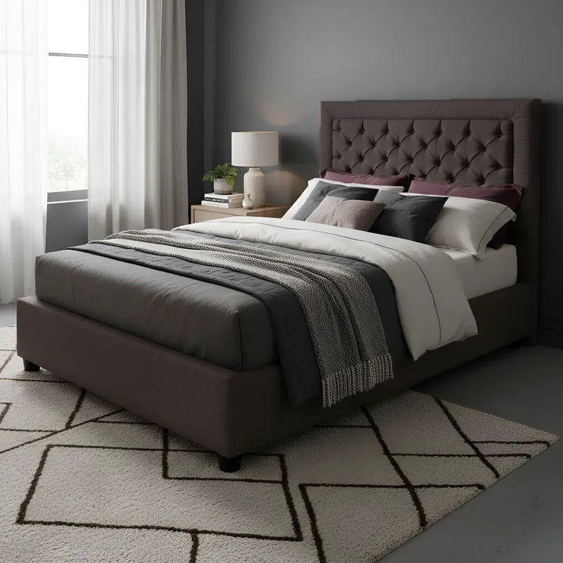 Recámara Matrimonial Tapizada de 2 Pzs. Mod. Mónaco