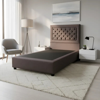 Recámara Matrimonial Tapizada de 2 Pzs. Mod. Mónaco