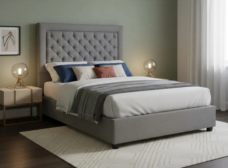 Recámara Matrimonial Tapizada de 2 Pzs. Mod. Mónaco