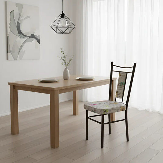 Par De Sillas De Acero Tubular Mod. Venecia