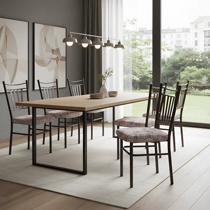 Par De Sillas De Acero Tubular Mod. Venecia