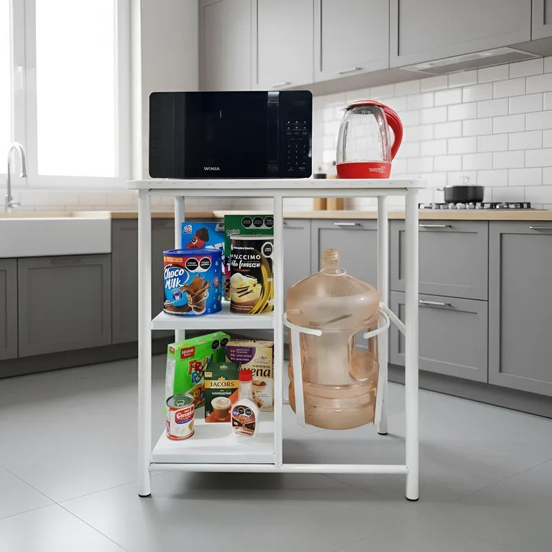 Mesa de Cocina Triana Con Dispensador De Agua, Cubierta Estampada