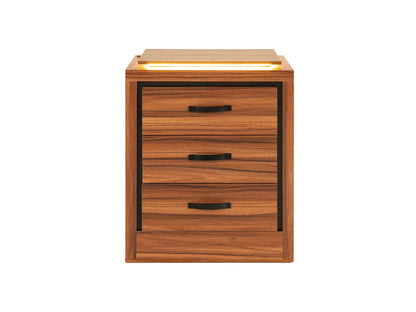 Recamara King Size De 6 Piezas Mod. Floetta Color Nogal