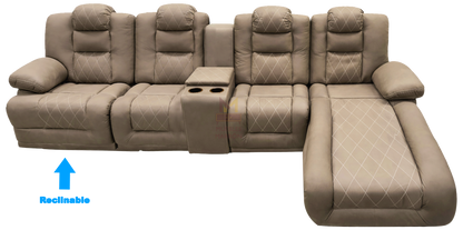 Sala Modular Con Reclinable Y Portavasos Mod. Hermes Mini (Marruecos Mini)