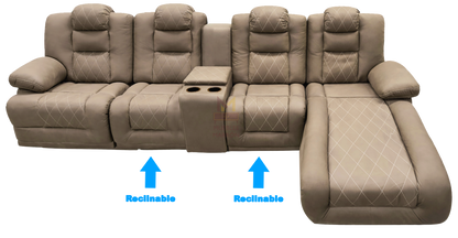 Sala Modular Con Reclinable Y Portavasos Mod. Hermes Mini (Marruecos Mini)