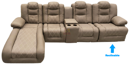 Sala Modular Con Reclinable Y Portavasos Mod. Hermes Mini (Marruecos Mini)