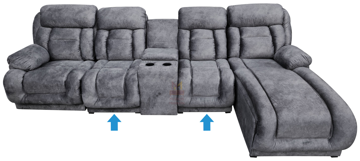 Sala Modular Con Reclinable Y Portavasos Mod. Hermes Mini (Marruecos Mini)