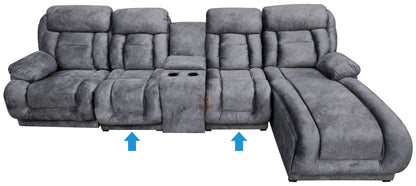 Sala Modular Con Reclinable Y Portavasos Mod. Hermes Mini (Marruecos Mini)