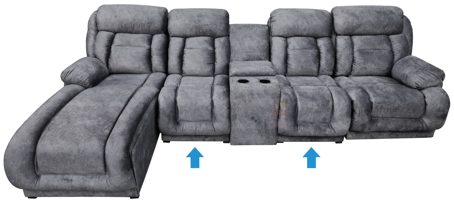 Sala Modular Con Reclinable Y Portavasos Mod. Hermes Mini (Marruecos Mini)