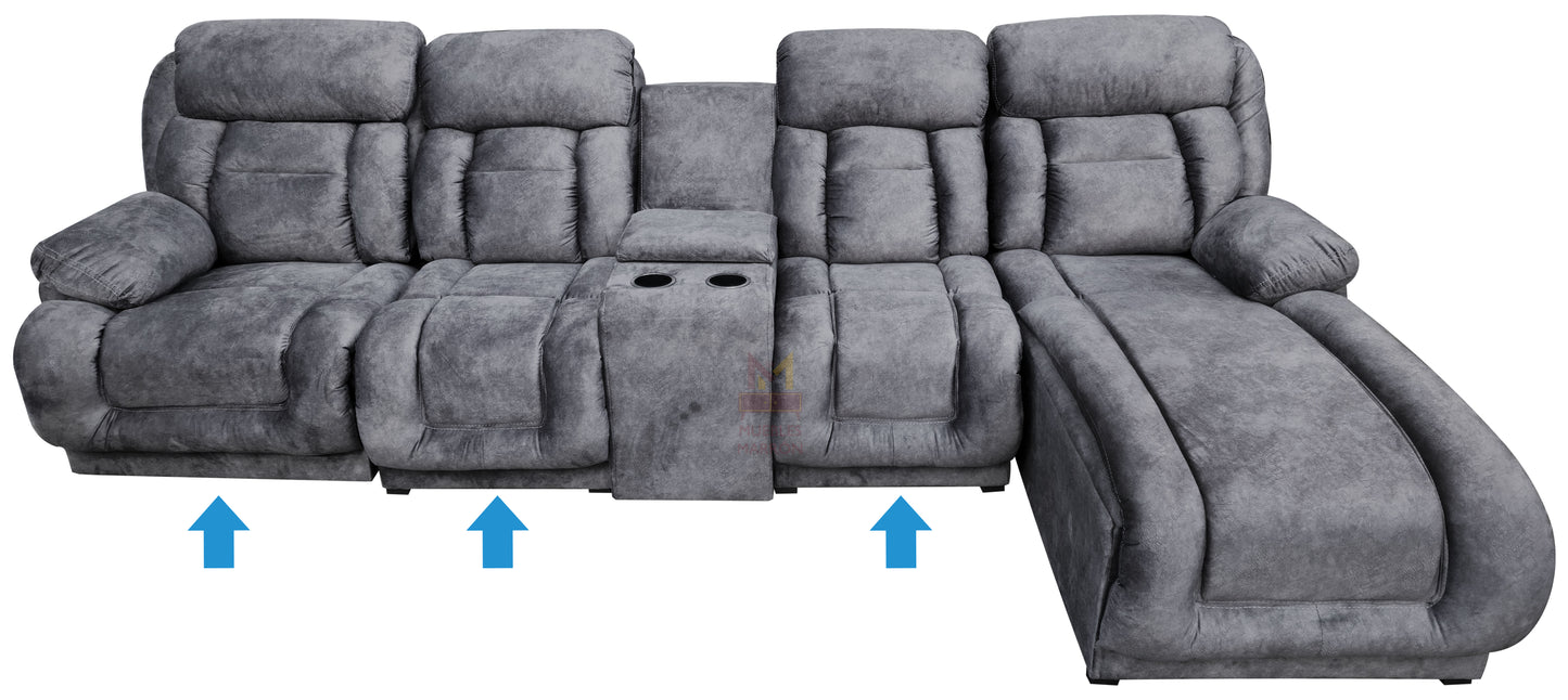 Sala Modular Con Reclinable Y Portavasos Mod. Hermes Mini (Marruecos Mini)