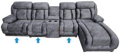 Sala Modular Con Reclinable Y Portavasos Mod. Hermes Mini (Marruecos Mini)