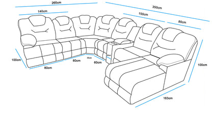 Sala Modular con Reclinable Mod. Ágora