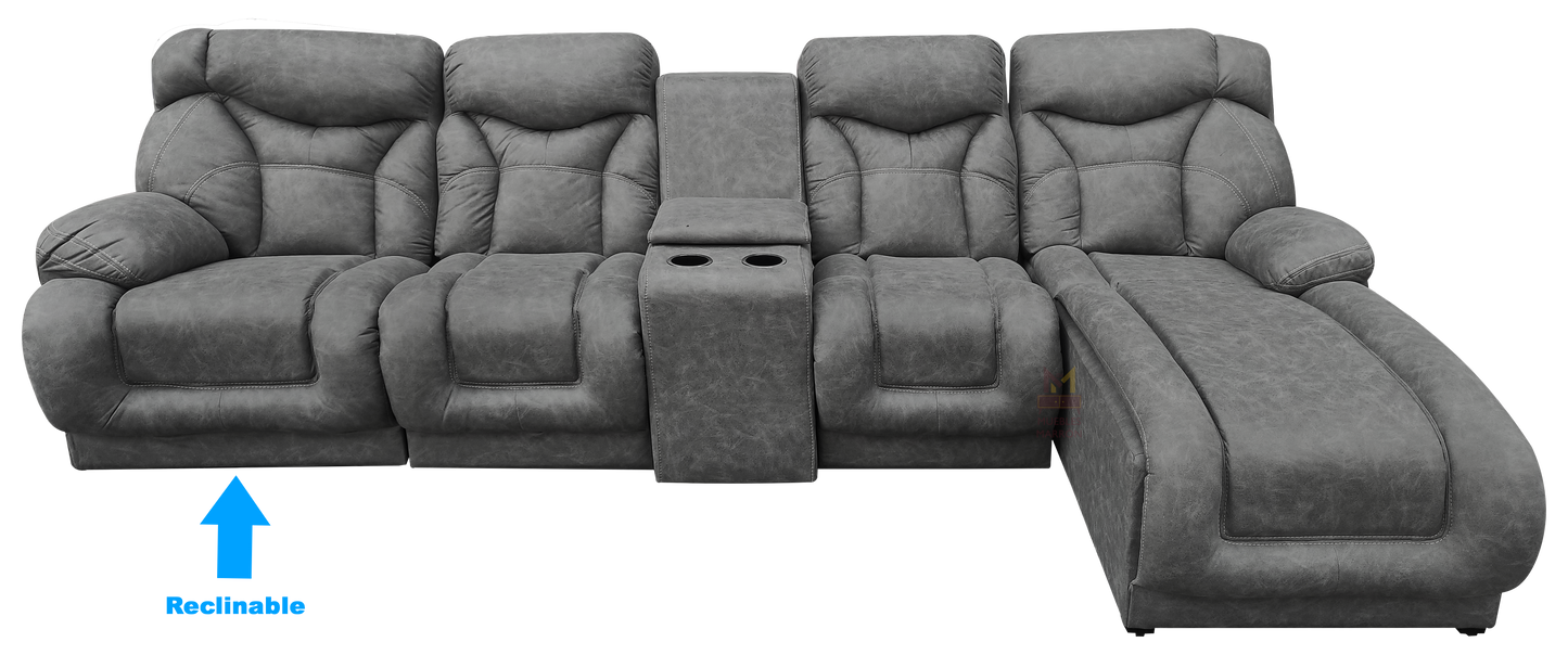 Sala Modular Con Reclinable Y Portavasos Mod. Hermes Mini (Marruecos Mini)