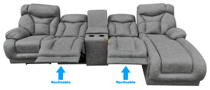 Sala Modular Con Reclinable Y Portavasos Mod. Hermes Mini (Marruecos Mini)