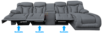 Sala Modular Con Reclinable Y Portavasos Mod. Hermes Mini (Marruecos Mini)