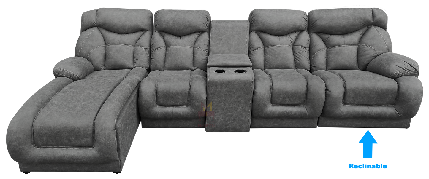 Sala Modular Con Reclinable Y Portavasos Mod. Hermes Mini (Marruecos Mini)