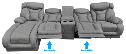 Sala Modular Con Reclinable Y Portavasos Mod. Hermes Mini (Marruecos Mini)