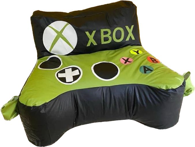 Sillón Infantil Puff con Diseño de control Xbox | Muebles Marrón
