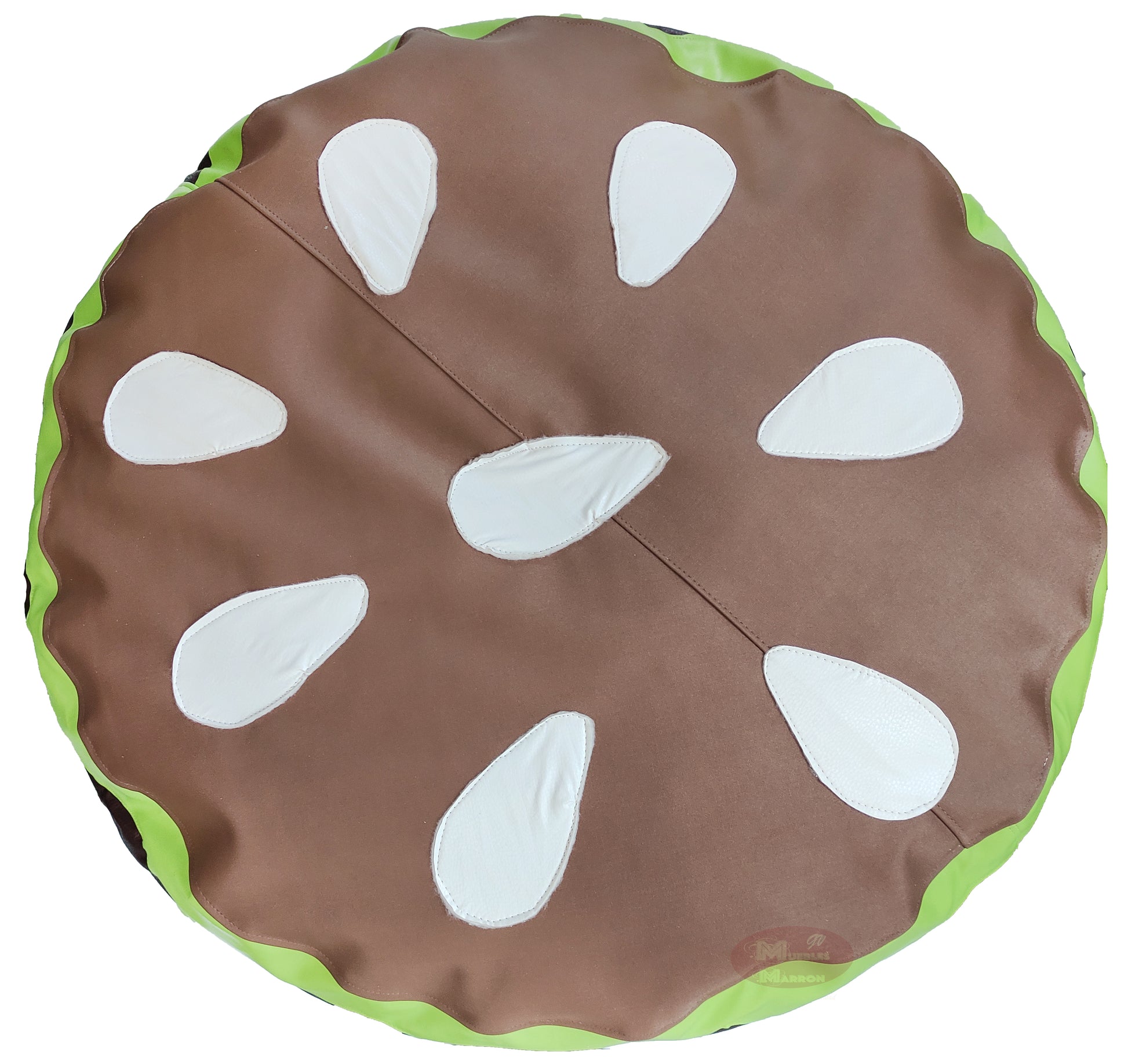 Sill n Infantil Puff Con Forma De Hamburguesa Muebles Marr n sill-n-infantil-puff-con-forma-de-hamburguesa-muebles-marr-n