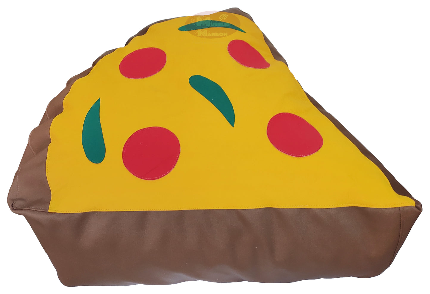 Sillón Infantil Puff con diseño de Pizza | Muebles Marrón