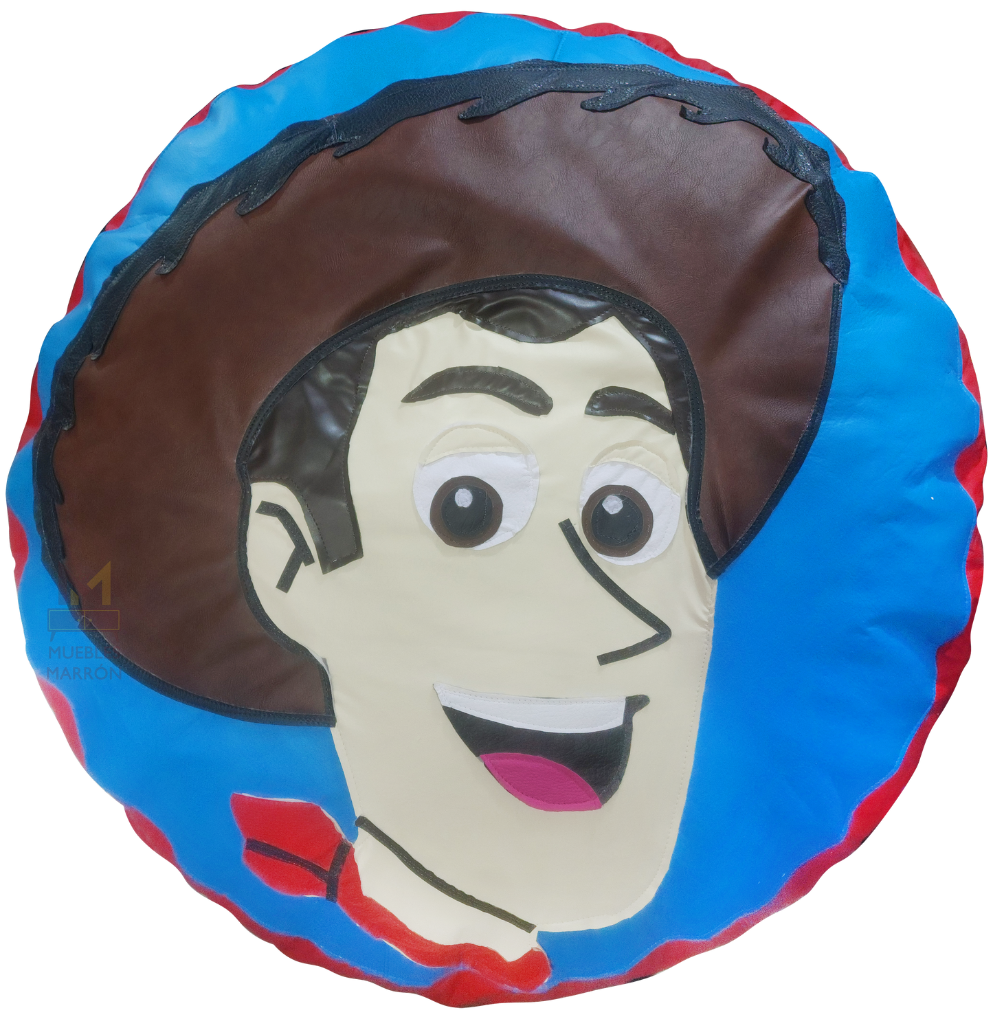 Sillón Infantil Puff Diseño Tipo Vaquero Woody Toy Story | Muebles Marrón