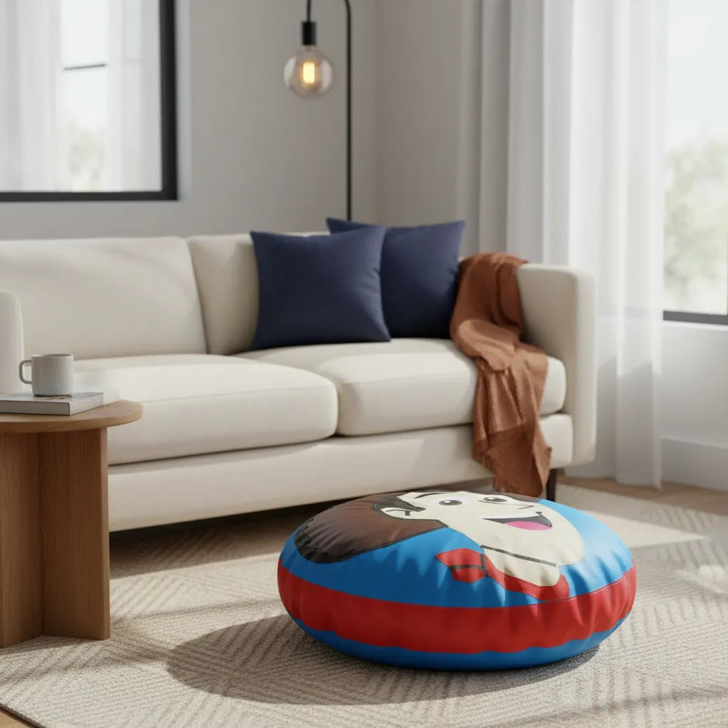 Sillón Infantil Puff Diseño Tipo Vaquero Woody Toy Story | Muebles Marrón