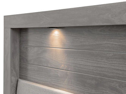 Recamara King Size Mod. Valentina, 5 Piezas Color Gris