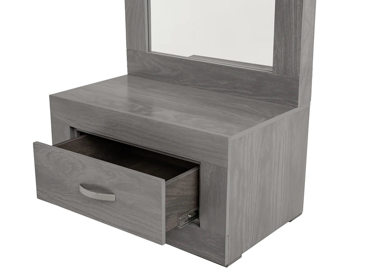Recamara King Size Mod. Valentina, 5 Piezas Color Gris