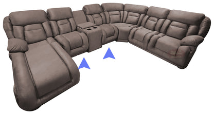 Sala Modular Esquinera con Reclinables Mod. Hermes - Francia