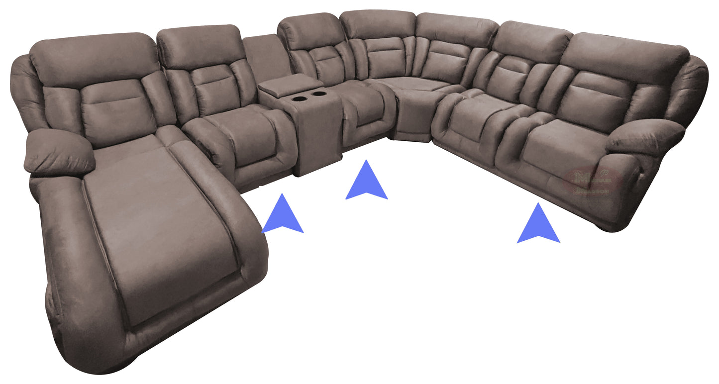 Sala Modular Esquinera con Reclinables Mod. Hermes - Francia