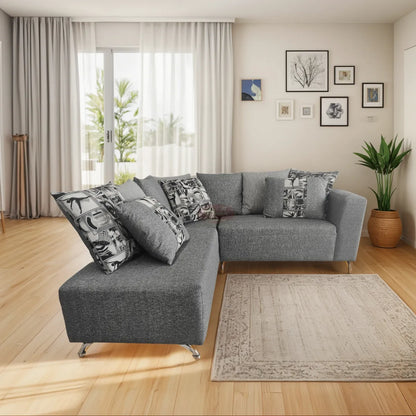 Sala Esquinera 2 Piezas Mod. Madrid, Incluye 9 Cojines