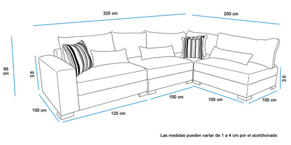 Sala Esquinera Modular Mod. Tulum