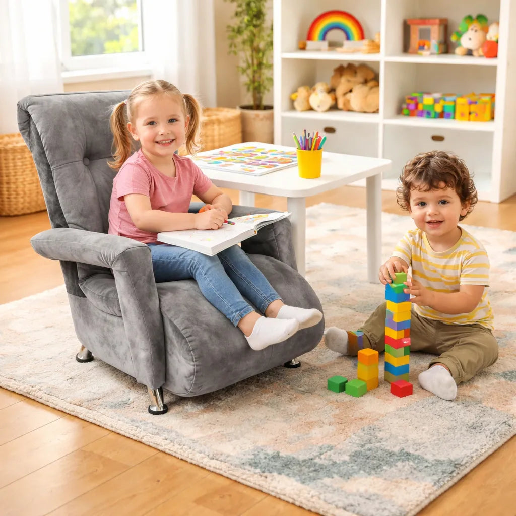 Sillón Infantil Con Brazos Mod. Mini Luis, diseños de personajes | Muebles Marrón