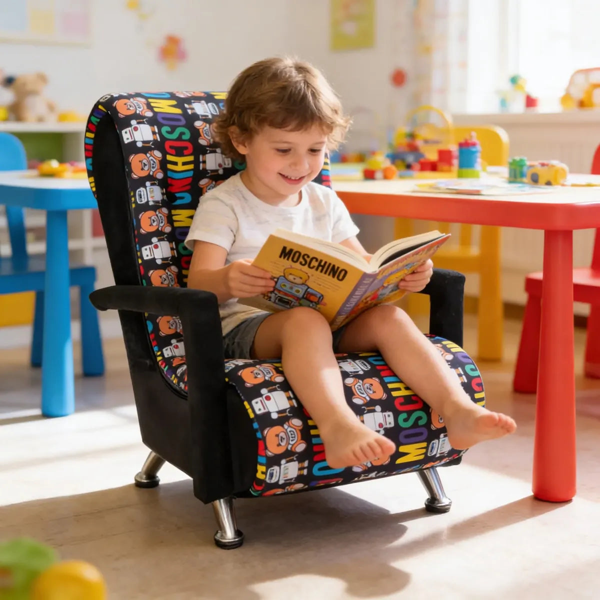 Sillón Infantil Con Brazos Mod. Mini Luis, diseños de personajes | Muebles Marrón
