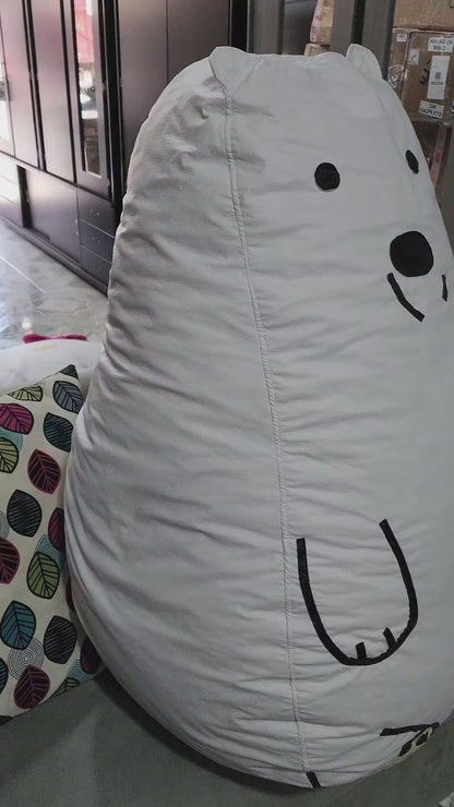 Sillón Infantil Puff Forma de Pera con diseño de Osos Escandalosos